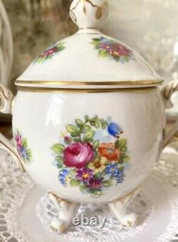 Rare Vintage Porcelain Box Hand Painted Europe J. Dobson Germany Decorative