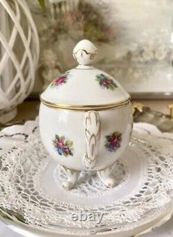 Rare Vintage Porcelain Box Hand Painted Europe J. Dobson Germany Decorative