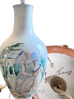 Rare find Marcello Fantoni lampbase, Italy, circa 1958. Large Fantoni ceramic