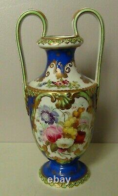 Ridgeway Porcelain Twin-handled Vase Hand Painted Scenes, Circa 1810