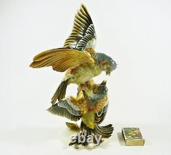 Rosenthal, Hugo Meisel (1887-1966) Fighting Birds, Porcelain Figurine! (h025)