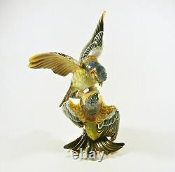 Rosenthal, Hugo Meisel (1887-1966) Fighting Birds, Porcelain Figurine! (h025)