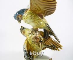 Rosenthal, Hugo Meisel (1887-1966) Fighting Birds, Porcelain Figurine! (h025)