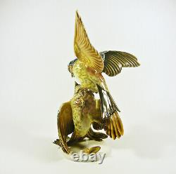 Rosenthal, Hugo Meisel (1887-1966) Fighting Birds, Porcelain Figurine! (h025)