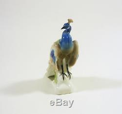Rosenthal, Peafowl, Peacock Bird 3, Handpainted Porcelain Figurine