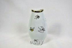 Rosenthal Thomas Hand Painted Butterfly Porcelain Vase MCM Rare Mint Germany