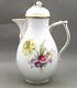 Royal Berlin Kpm Hand Painted Floral & Butterfly Large Coffee Pot & Lid 10 1/8