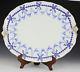 Royal Crown Derby Porcelain Tray 18 C1910 Hand Painted Gilt Blue Floral Ribbon