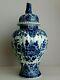 Royal Delft Xl Lidded Vase Ginger Jar 18.5 Inches Hand Painted