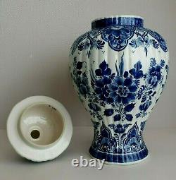 Royal Delft XL Lidded Vase Ginger Jar 18.5 Inches Hand Painted