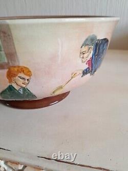 Royal Doulton Oliver Twist. Can I Have Some More Please Large Footed Bowl