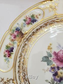 Royal Doulton Plates Hand Painted Gold Antique Porcelain England 1924 H2506 Rare