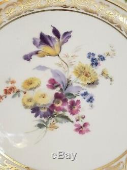 Royal Doulton Plates Hand Painted Gold Antique Porcelain England 1924 H2506 Rare