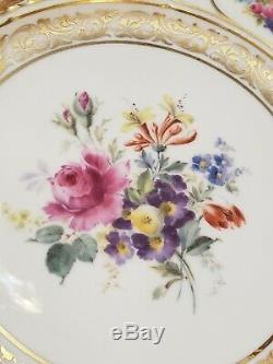 Royal Doulton Plates Hand Painted Gold Antique Porcelain England 1924 H2506 Rare