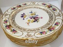 Royal Doulton Plates Hand Painted Gold Antique Porcelain England 1924 H2506 Rare