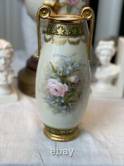 Royal Vienna Hand-Painted Porcelain Portrait Vase Very Beautiful