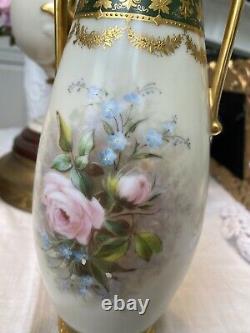 Royal Vienna Hand-Painted Porcelain Portrait Vase Very Beautiful