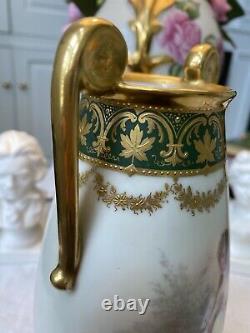 Royal Vienna Hand-Painted Porcelain Portrait Vase Very Beautiful