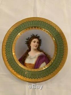 Royal Vienna Porcelain Hand-Painted Plate, Signed Wagner-Gorgeous