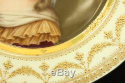 Royal Vienna Porcelain Princess Lamballe Portrait Cabinet Plate All Hand Painted