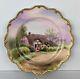 Royal Worcester Signed Hand Painted Porcelain China Cabinet Plate Harrington