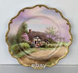 Royal Worcester Signed Hand Painted Porcelain China cabinet Plate Harrington