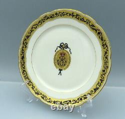 Russian Armorial Porcelain Cabinet Plate BOYER Feuillet RARE Royal Monogram RARE