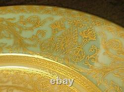 STUNNING ROYAL WORCESTER hand painted SIGNED GILT/FLORAL ASPREYS CABINET PLATE A