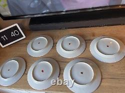Set Of 6 Japanese Kutani Porcelain Hand Painted Small Plates