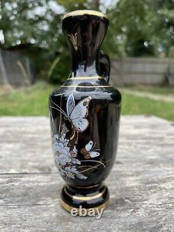 Set Of 7 Japanese Mosis Vase Hand Made in Cyprus in 24k gold Plate Hand Painted