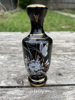 Set Of 7 Japanese Mosis Vase Hand Made in Cyprus in 24k gold Plate Hand Painted