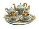 Sevres France Hand Painted Porcelain Tea Or Coffee Tete-a-tete Service C. 1900
