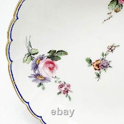 Sevres Hand Painted Floral Soft Paste Porcelain Bowl Nicolas Bulidon 1766