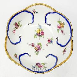 Sevres Hand Painted Jatte à Feuilles de Choux Soft Paste Porcelain Bowl 1766