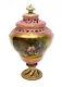 Sevres Hand Painted Porcelain Covered Urn, Circa 1900. Courting Scene