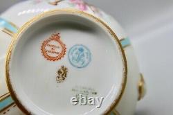 Sevres Porcelain France Handpainted lidded Jar with Bows and Basket Cherubs
