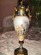 Sevres Styled Porcelain Vase Urn Hand-painted Figural Scene Signed Champleve 11
