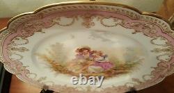 Sevres hand painted porcelain Cabinet Display Plate, Louis Philippe