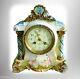 Sevres Style French Vintage Hand Painted Porcelain Clock Artist Signed