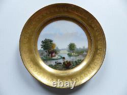 Superb Antique Hand Painted Paris Vienna Porcelain Plate Signed & Dated 1831 #1