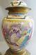Superb Antique Hand-painted Sevres French Urn As Lamp In Full Surround Vase