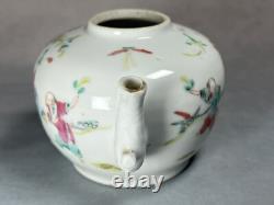 Superb Antique c1760 Chinese Qianlong Export Famille Rose Teapot (No Cover)