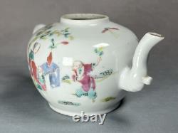 Superb Antique c1760 Chinese Qianlong Export Famille Rose Teapot (No Cover)