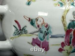 Superb Antique c1760 Chinese Qianlong Export Famille Rose Teapot (No Cover)