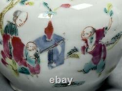 Superb Antique c1760 Chinese Qianlong Export Famille Rose Teapot (No Cover)