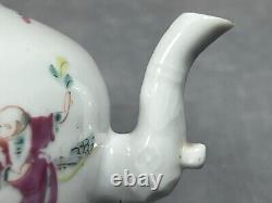 Superb Antique c1760 Chinese Qianlong Export Famille Rose Teapot (No Cover)
