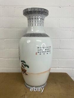 Superb Chinese Republic Porcelain Famille Rose Vase Qing Jingdezhen