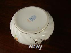 Superb Large Herend Hand Painted Floral Bonbonniere Porcelain Lidded Box Dish