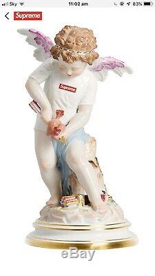 Supreme/Meissen Hand-Painted Porcelain Cupid Figurine Confirmed