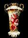 Victorian Era Rs Reinhold Schlegelmilch Prussia Hand Decorated & Gilded 9 Vase